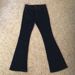 dark denim bell bottoms